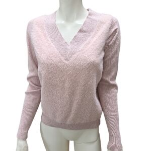 Stella & Dot Blush Pink V-Neck Sweater